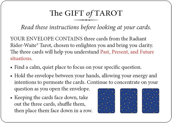 The Gift of Tarot - 3 Card Envelope