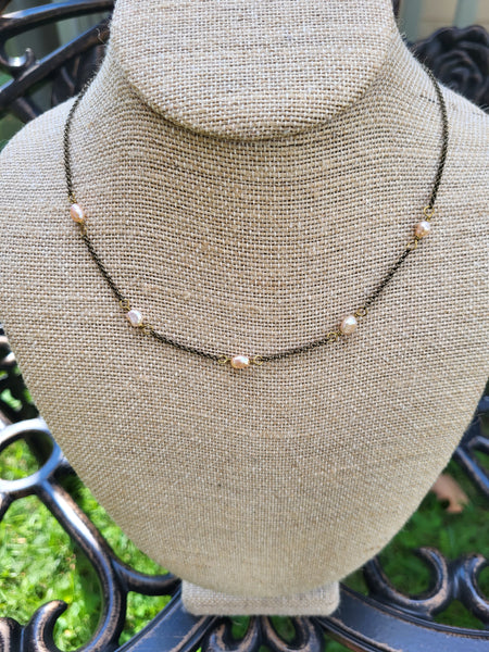 Freshwater Blush Pearl Necklace