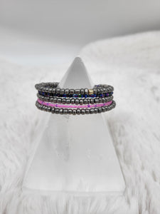 Illusion Bracelet - Grey/Pink/Purple by Nikkie Howard