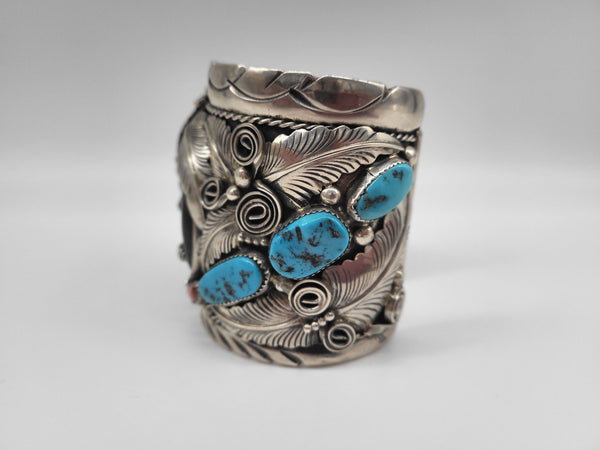 S.K. Thomas Turquoise Sterling Silver Cuff - Marcia Nickols