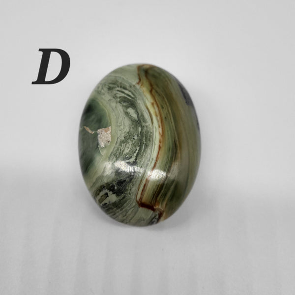 Banded Serpentine Palm Stone