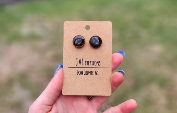Wood + Stone Earrings - JVL Creations