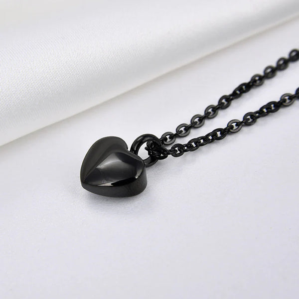 Stainless Steel Heart Urn Pendant Necklace