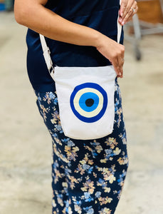 Crossbody Tote Bag Small Evil Eye