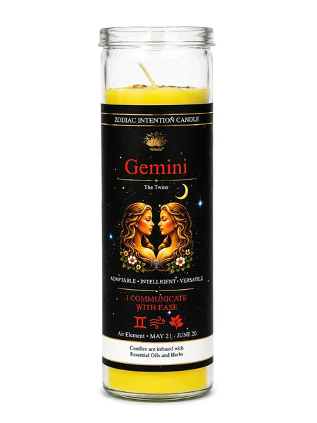 Zodiac Intention Candle: Gemini - The Twins