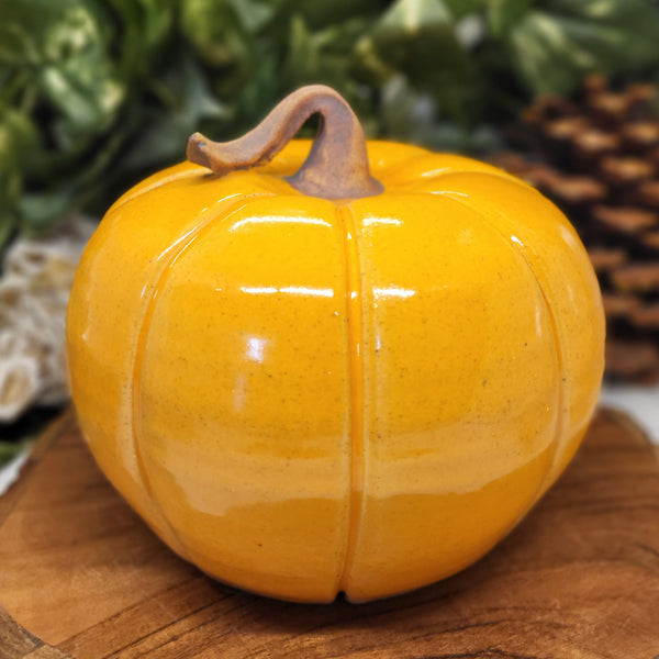 Large Orange Jack-o-Lantern by Liz Butler
