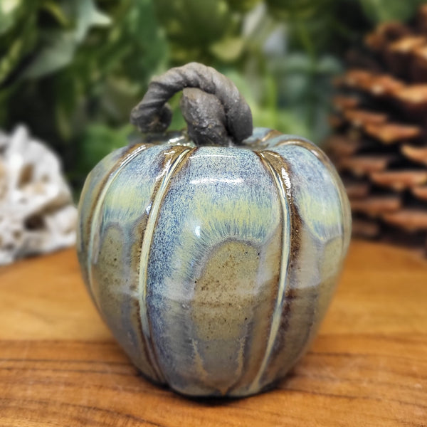 Green & Brown Pumpkins by Liz Butler
