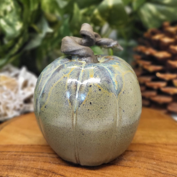 Green & Brown Pumpkins by Liz Butler