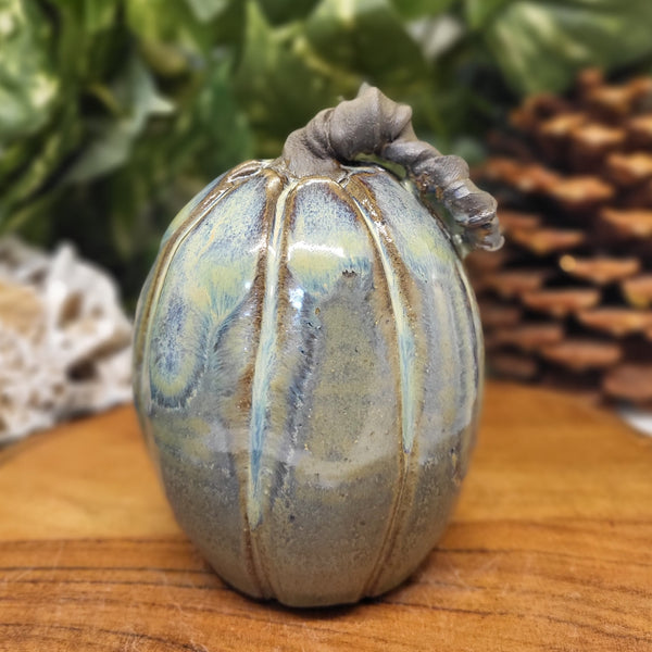 Teal Jack-o-Lantern by Liz Butler