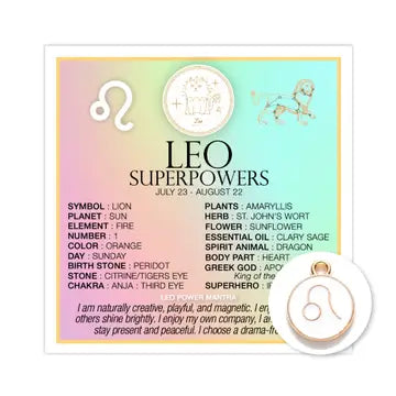 Zodiac Superpowers - Card & Charm