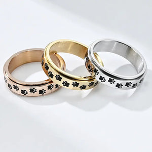 Pet Dog Paw Fidget Rings