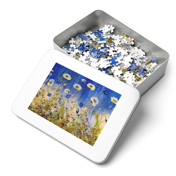 Jigsaw Puzzle with Tin