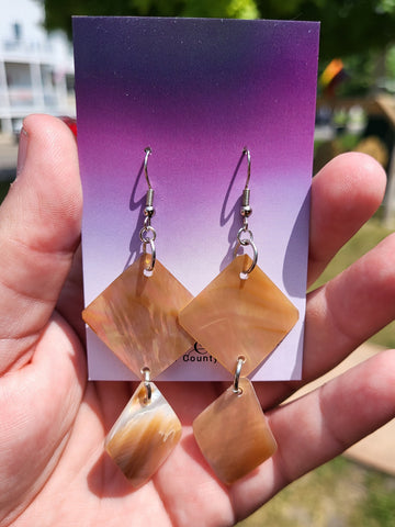 Double Shell Earrings by Nikkie Howard
