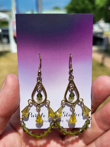 Green Chandelier Earrings by Nikkie Howard