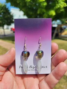 Recycled Green Glass with Drop Earrings by Nikkie Howard