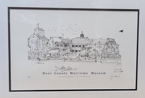 “Door County Maritime Museum” - Printed Sketch (13x19”) by David Robillard