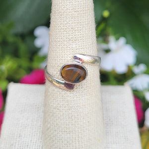 Pietersite Sterling Silver Bypass Ring