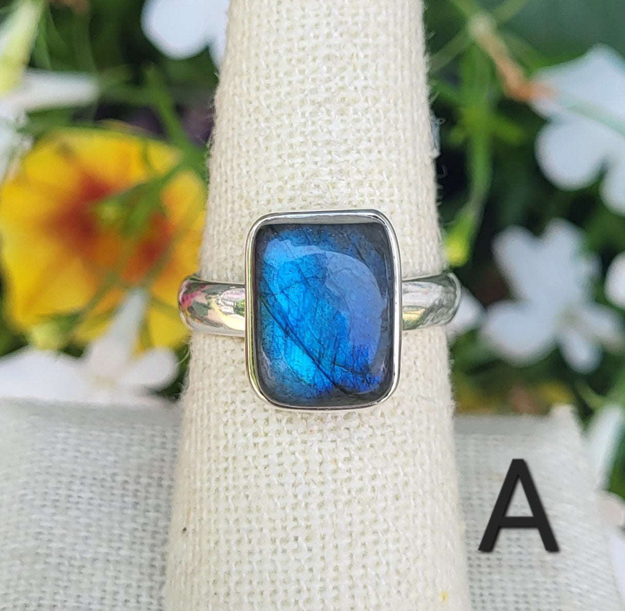 Labradorite Sterling Silver Medium Rings