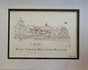 “Door County Maritime Museum” - Printed Sketch (8.5x11”) by David Robillard