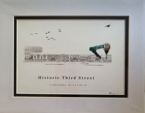 “Historic Third Street” - Printed Sketch (8.5x11”) by David Robillard
