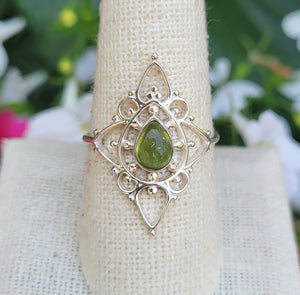 Peridot Sterling Silver Fairy Ring