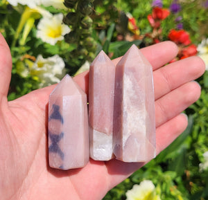 Small Pink Opal Towers