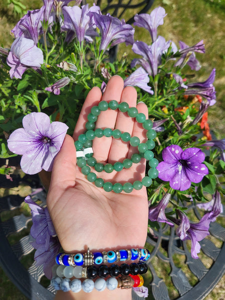 Green Aventurine Elastic Bracelet