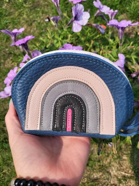 Tropical Leather Rainbow Wristlets