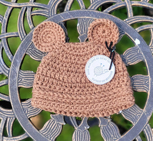 Baby Bear Hat (0-3mo) by Sarah Turner