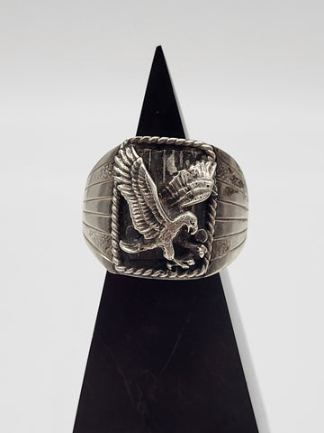 Sterling Silver Eagle Ring - Size 13 - Marcia Nickols