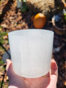 Selenite Candle Holder