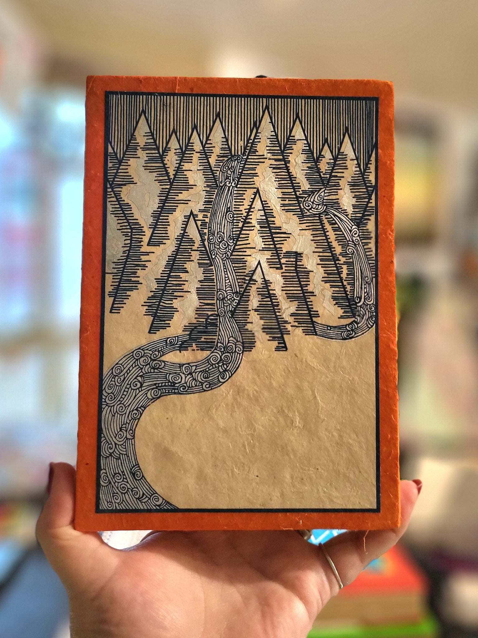 Tree-Free River and Mountain Hardcover Journal
