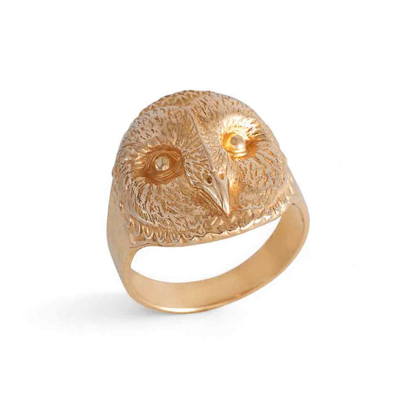 Bronze Barn Owl Ring