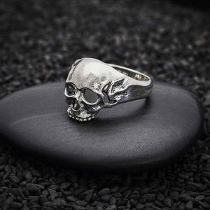 Sterling Silver Chunky Skull Ring