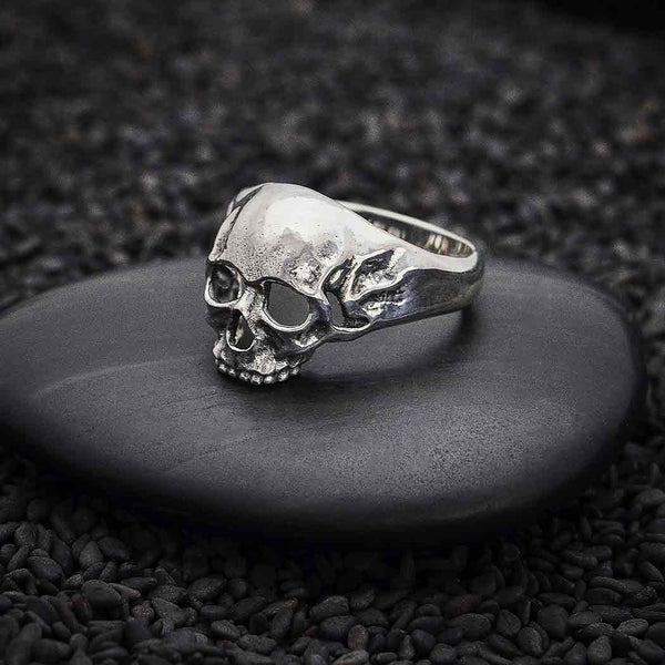 Sterling Silver Chunky Skull Ring