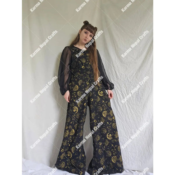 Magic Celestial/Mushroom Wide Leg Jumpsuit