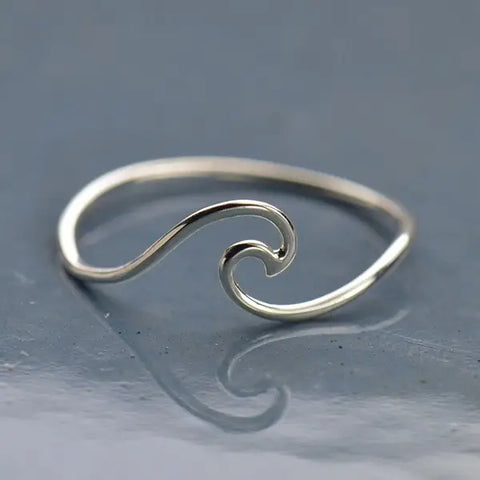 Sterling Silver Wave Ring