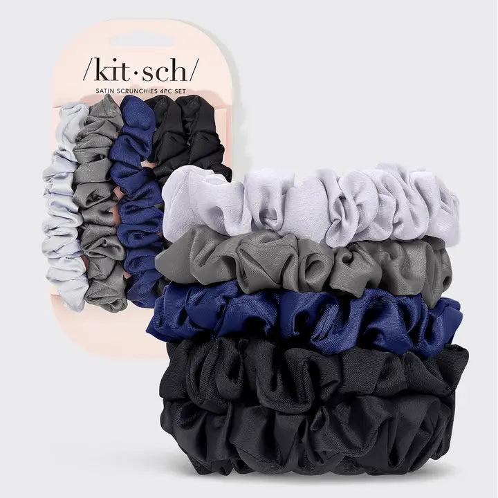 Satin Petite Scrunchies - 5pc set