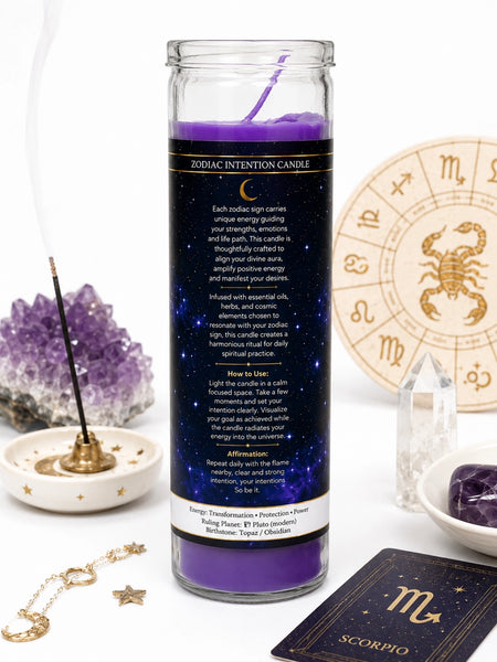 Zodiac Intention Candle: Scorpio - The Scorpion