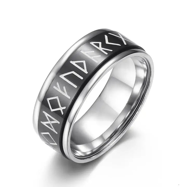 Runic Alphabet Fidget Rings