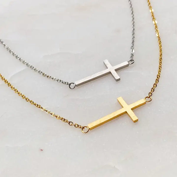 Kayla Cross Necklace - Ellison + Young