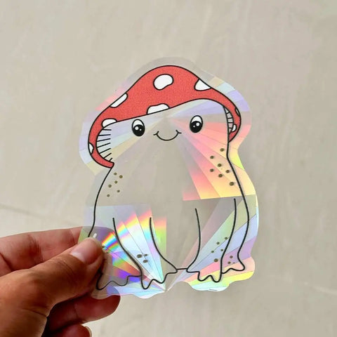 Shroomie Bloomie - Mushroom Suncatcher Window Sticker