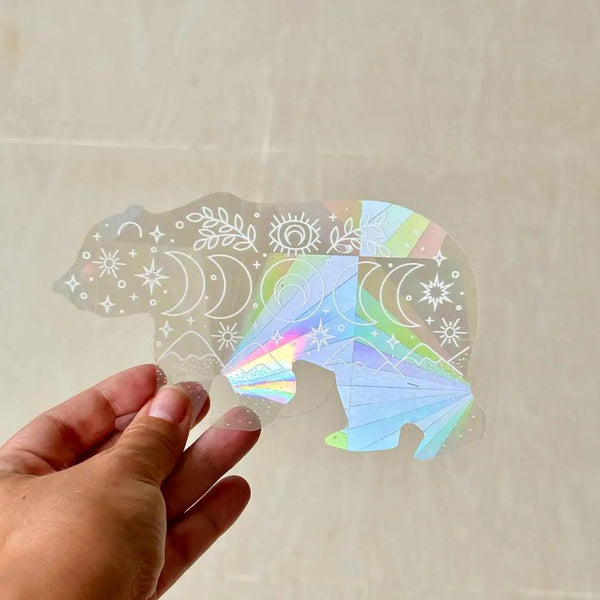 Luna Bear Suncatcher Window Sticker