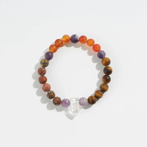 Element Crystal Bead Bracelet Collection: Fire