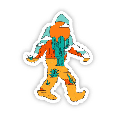 Bigfoot Desert Sticker