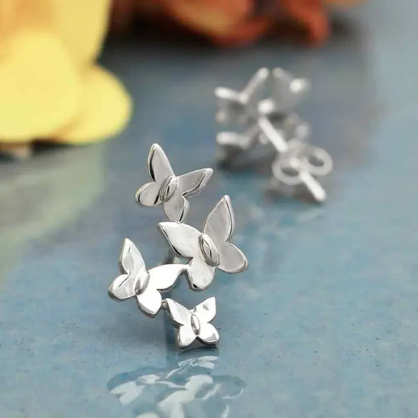 Butterfly Cluster Post Earrings