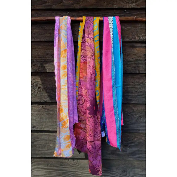 Two-Sided Vintage Sari Scarf