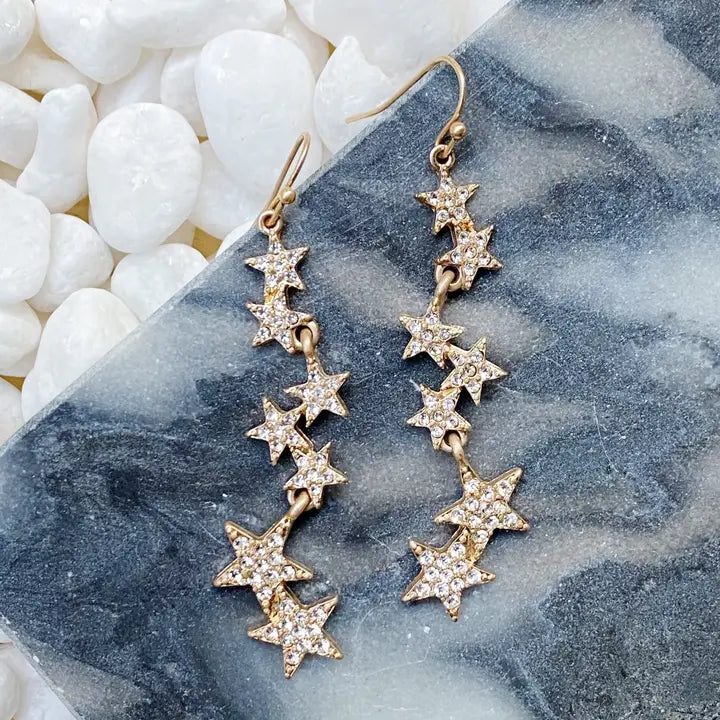 Line Dancing Star Earrings - Ellison + Young