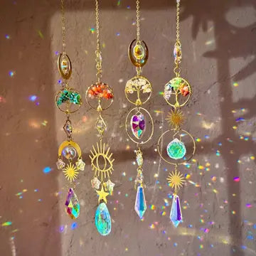 Tree of Life Suncatchers - Chakra, Turquoise, Carnelian, & Citrine