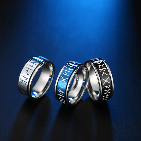 Runic Alphabet Fidget Rings